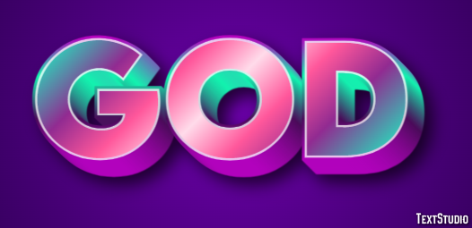 God Effet de Texte