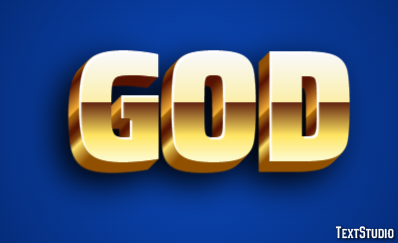 God Эффект текста