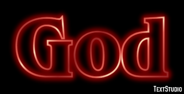 God Text Effect