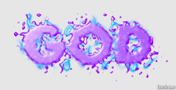 God Text Effect