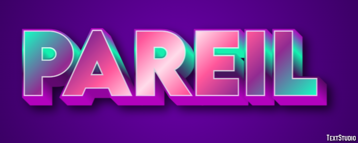 Pareil Texteffekt
