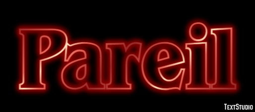 Pareil Texteffekt