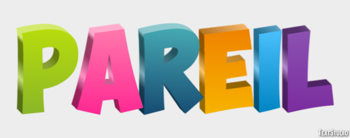 Pareil Texteffekt