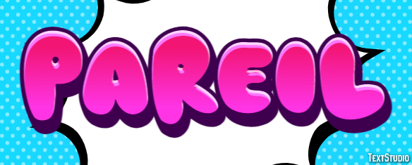 Pareil Effet de texte