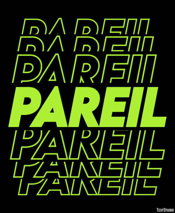 Pareil Texteffekt