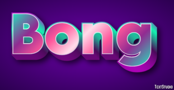 Bong テキスト効果