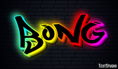 Bong Эффект текста