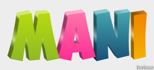 Mani Effet de texte