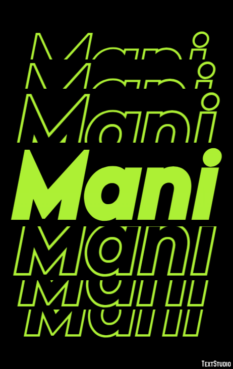 Mani Effet de texte