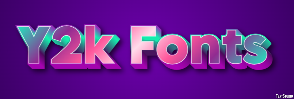 Y2k Fonts Efecto de Texto