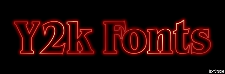 Y2k Fonts Efecto de Texto
