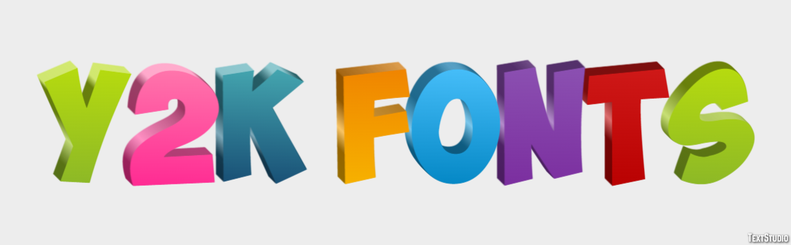 Y2k Fonts Text Effect