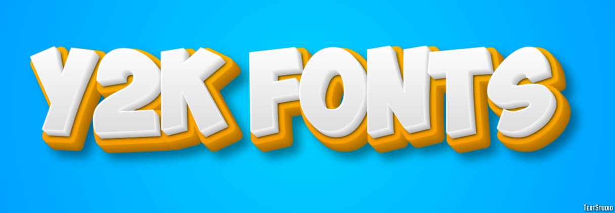 Y2k Fonts Efecto de Texto