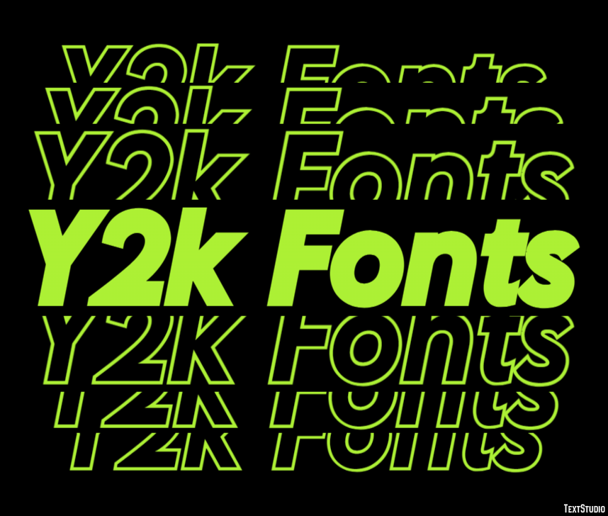 Y2k Fonts Text Effect