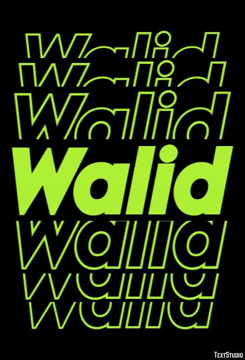 Walid Text Effect
