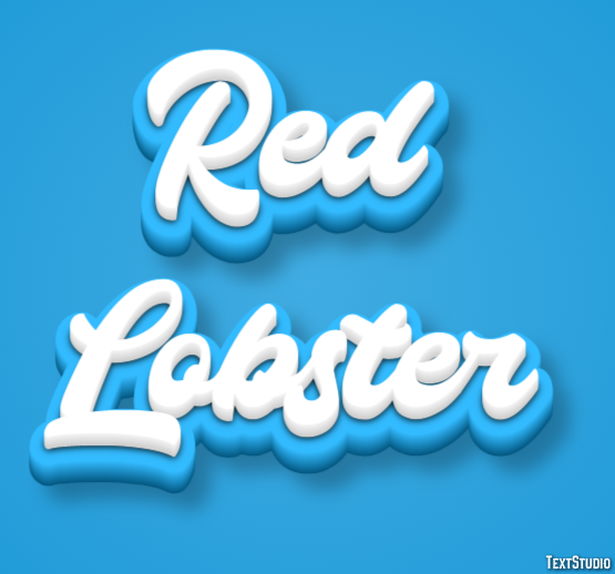 Red Lobster Effet de texte