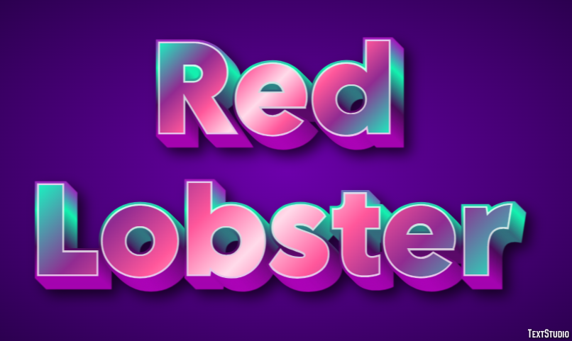 Red Lobster Effet de texte
