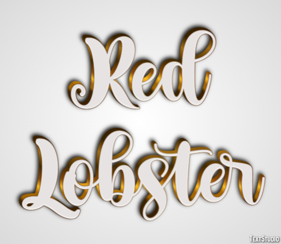 Red Lobster Efeito de texto