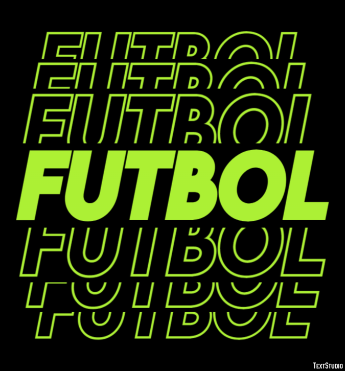 Futbol Effetto testo
