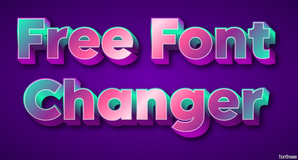Free Font Changer Efekt tekstowy