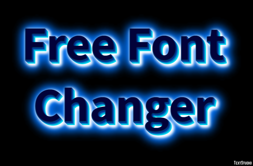 Free Font Changer Efekt tekstowy