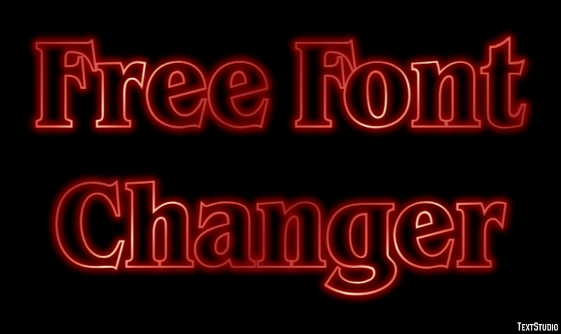 Free Font Changer Efekt tekstowy