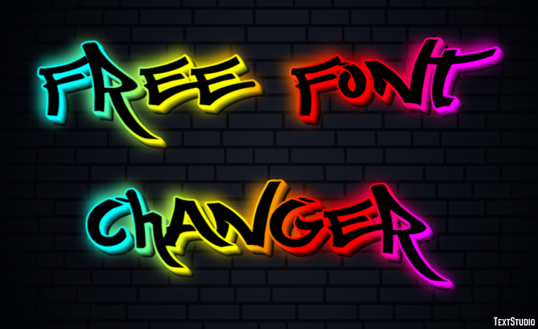 Free Font Changer Efekt tekstowy