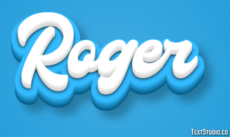 Roger Texteffekt