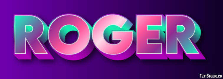 Roger Text Effect