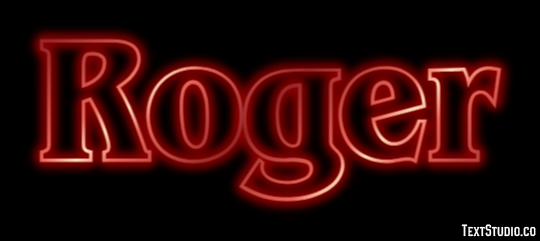 Roger Texteffekt