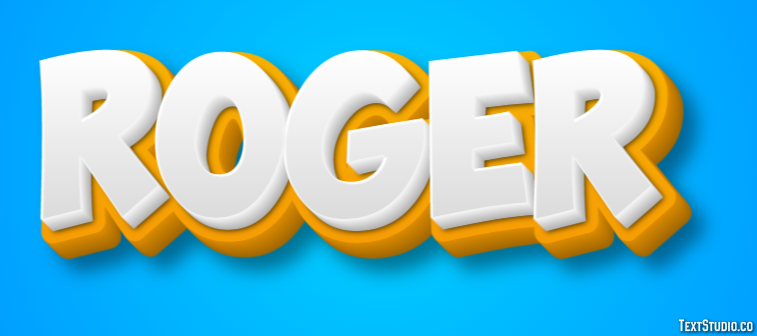 Roger Texteffekt