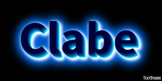 Clabe Efeito de texto