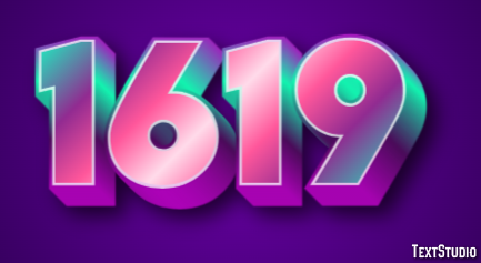 1619 Text Effect