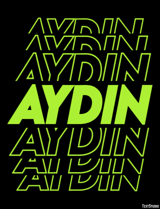 Aydın Efecto de texto