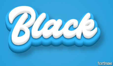 Black Text Effect
