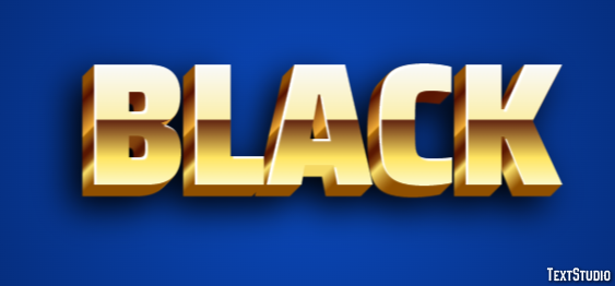 Black Texteffekt