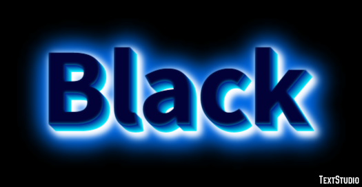 Black Efekt tekstowy