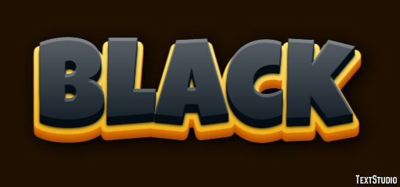 Black Texteffekt