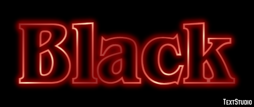 Black Text Effect