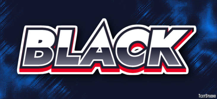 Black Text Effect