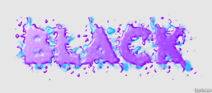 Black Text Effect