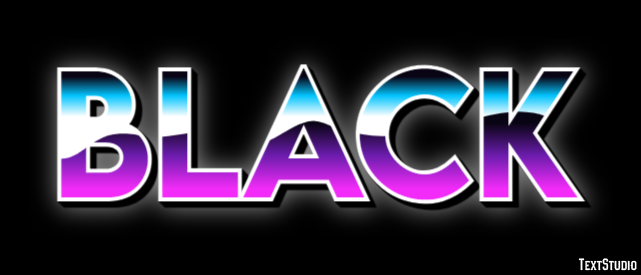 Black Texteffekt