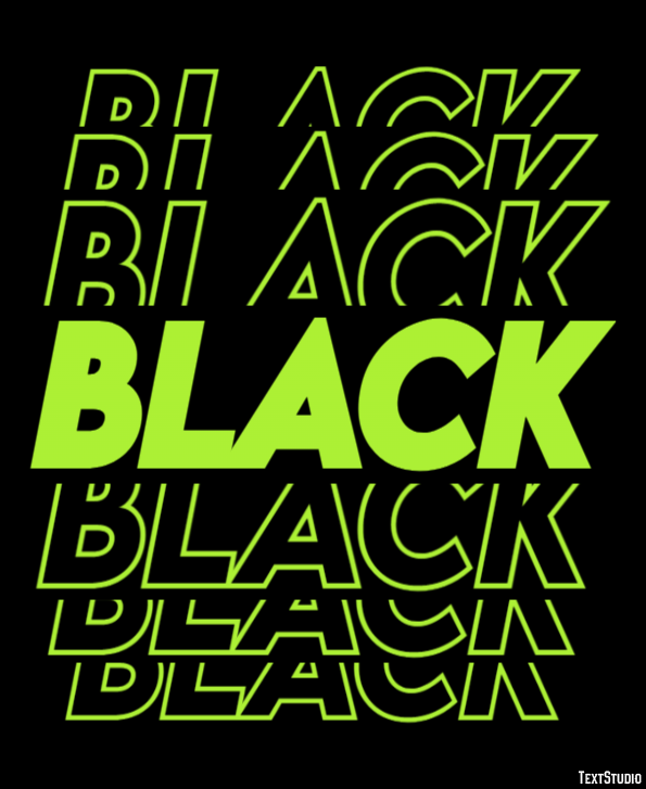 Black Texteffekt