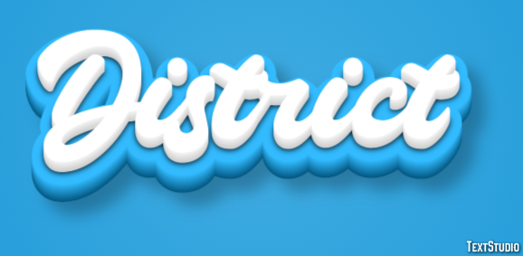 District Texteffekt