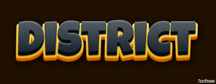 District Text Effect