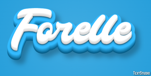 Forelle Texteffekt