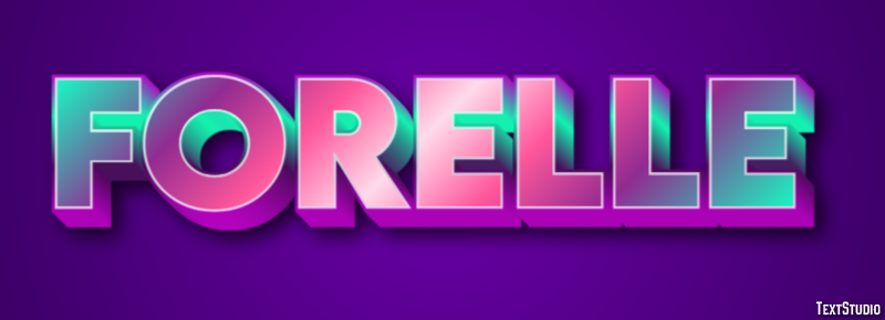 Forelle Texteffekt