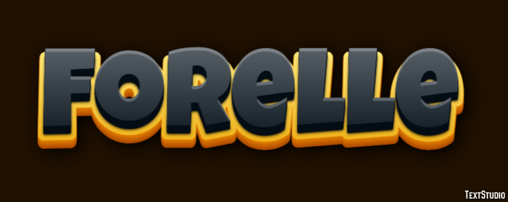 Forelle Texteffekt
