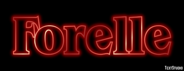 Forelle Texteffekt