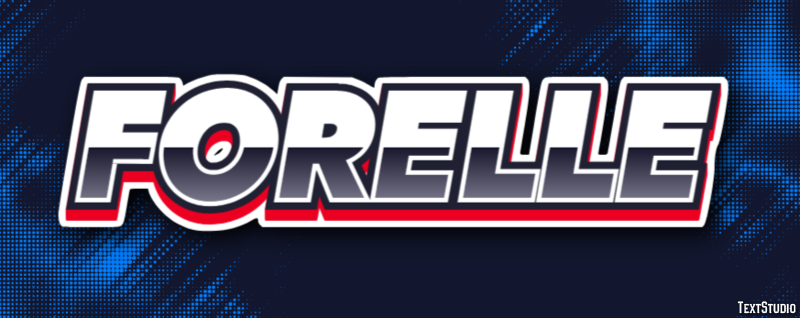 Forelle Texteffekt